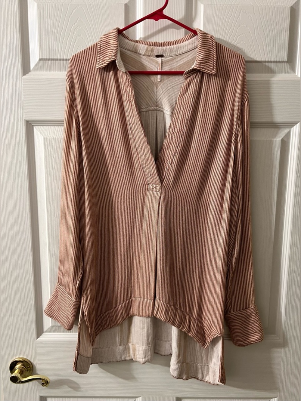 Free People On The Road Collared Sweater Tunic